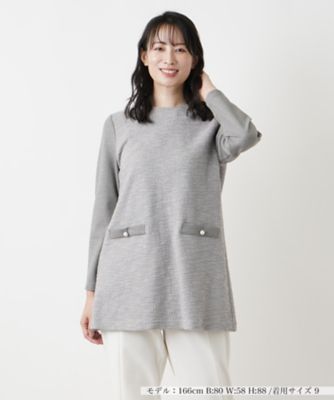 ＜Leilian (Women)＞切替チュニックブラウス【Ｌｅｉｌｉａｎ　ＷＨＩＴＥ　ＬＡＢＥＬ】