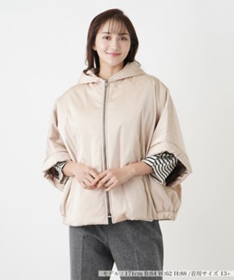 ＜Leilian plus house (Women/大きいサイズ)＞フーデッドショートコート