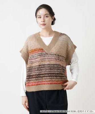 ＜Leilian plus house (Women/大きいサイズ)＞ニットベスト