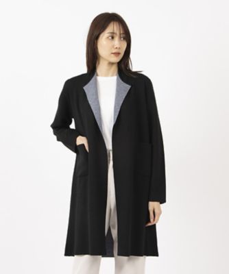 マダム　ジョコンダ　ＭＡＤＡＭ　ＪＯＣＯＮＤＥ　配色リバー編み　ニットジャケット