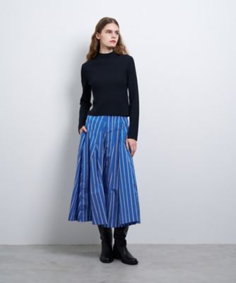 ランバン LANVIN ドット柄プリーツスカート ランバン LANVIN ドット柄プリーツスカート レディース
