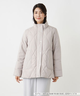 ＜Leilian (Women)＞スタンドカラーダウンコート【Ｌｅｉｌｉａｎ　ＷＨＩＴＥ　ＬＡＢＥＬ】