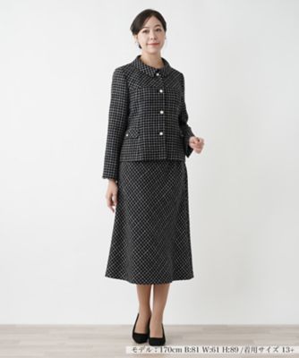 ＜Leilian plus house (Women/大きいサイズ)＞チェックスーツ【セレモニー】