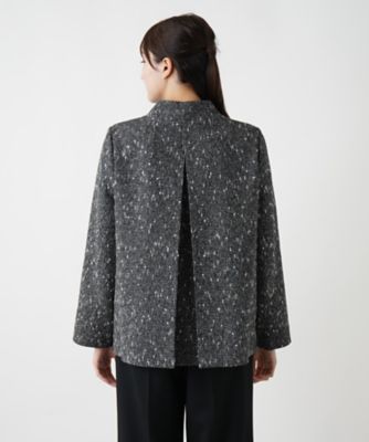 スタンドカラージャケット【Leilian WHITE 