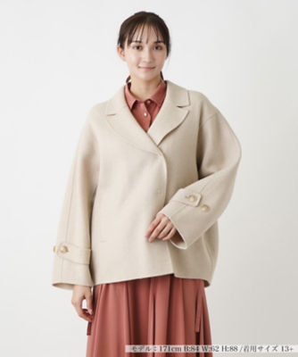 ＜Leilian plus house (Women/大きいサイズ)＞ヘリンボーンテーラードコート【ＴＨＥ　ＮＥＷ】【Ｌｅｉｌｉａｎ　ＷＨＩＴＥ　ＬＡＢＥＬ】