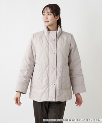 ＜Leilian plus house (Women/大きいサイズ)＞スタンドカラーダウンコート【Ｌｅｉｌｉａｎ　ＷＨＩＴＥ　ＬＡＢＥＬ】