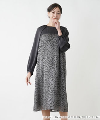 ＜Leilian plus house (Women/大きいサイズ)＞切替サックワンピース【ＴＨＥ　ＮＥＷ】