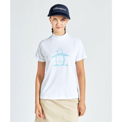 Munsingwear/マンシングウェア マンシングウェア　Ｍｕｎｓｉｎｇｗｅａｒ　【ＷＥＢ限定】ＳＵＮＳＣＲＥＥＮ　ビッグロゴモックネック半袖シャツ