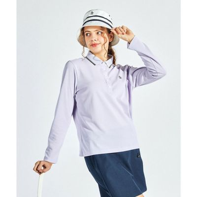 マンシングウェア　Ｍｕｎｓｉｎｇｗｅａｒ　ＳＵＮＳＣＲＥＥＮ　フィラシス鹿子長袖ポロシャツ