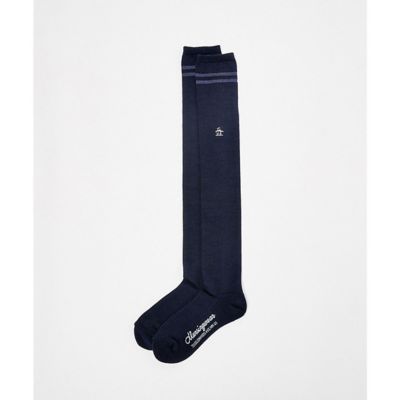 マンシングウェア　Ｍｕｎｓｉｎｇｗｅａｒ　ライン入り　ニーハイソックス【返品不可商品】