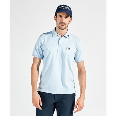 マンシングウェア　Ｍｕｎｓｉｎｇｗｅａｒ　サンスクリーンドット鹿の子半袖ポロシャツ