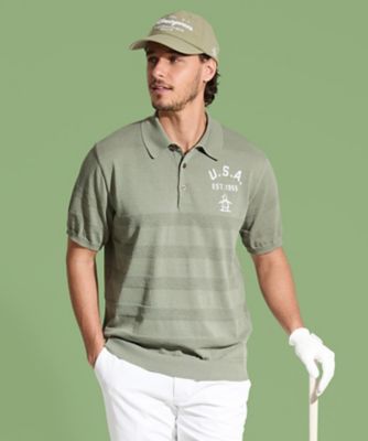 マンシングウェア　Ｍｕｎｓｉｎｇｗｅａｒ　フィラシスハイゲージニット半袖ポロシャツ