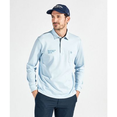 マンシングウェア　Ｍｕｎｓｉｎｇｗｅａｒ　サンスクリーンドット鹿の子長袖ポロシャツ