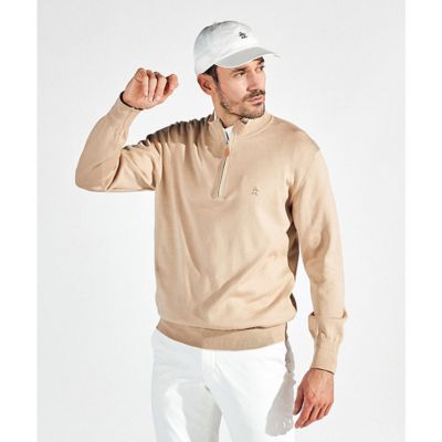 American Sea Island Cotton Half Zip Sweater