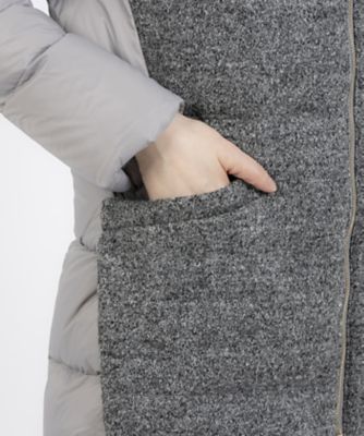 ラ　ジョコンダ　ＬＡ　ＪＯＣＯＮＤＥ　異素材コンビ　フーデッドダウンコート