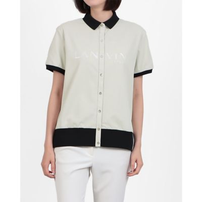 LANVIN SPORT/ランバン　スポール フロントフルオープン半袖シャツ【Sunscreen NIR】