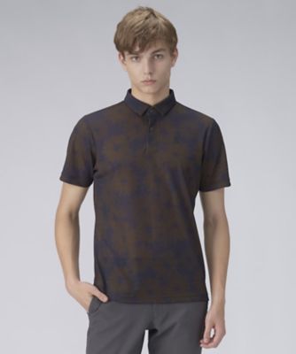 LANVIN SPORT/ランバン　スポール フラワープリント半袖シャツ【吸汗速乾/通気】