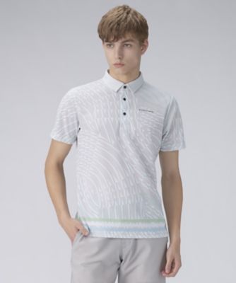 LANVIN SPORT プリントスタンドジップアップ長袖シャツ