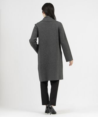 マダム　ジョコンダ　ＭＡＤＡＭ　ＪＯＣＯＮＤＥ　リバーシブル編み　紡毛ニットコート