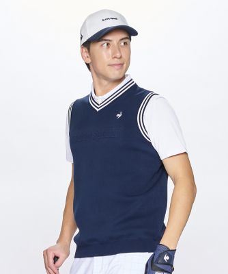 ルコックスポルティフ　ゴルフ　ｌｅ　ｃｏｑ　ｓｐｏｒｔｉｆ　ｇｏｌｆ　【ＮＥＷ　ＢＡＳＩＣ】ニットベスト