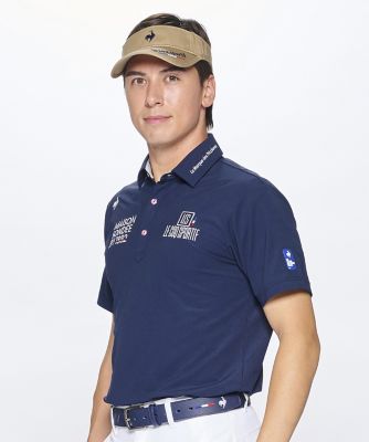 ルコックスポルティフ　ゴルフ　ｌｅ　ｃｏｑ　ｓｐｏｒｔｉｆ　ｇｏｌｆ　定番無地半袖シャツ