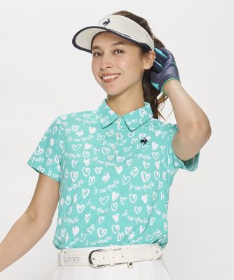 ルコックスポルティフ　ゴルフ　ｌｅ　ｃｏｑ　ｓｐｏｒｔｉｆ　ｇｏｌｆ　ニワトリハート半袖シャツ