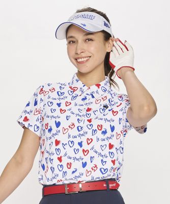 le coq sportif GOLF COLLECTION/ルコックスポルティフ（ゴルフ） ルコックスポルティフ ゴルフ le coq sportif golf ニワトリハート半袖シャツ
