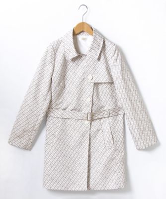 【大きいサイズ】幾何柄ショートコート