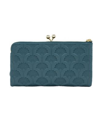 アナスイ　ＡＮＮＡ　ＳＵＩ　ピーコック　二つ折り口金長財布