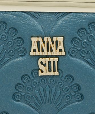 アナスイ　ＡＮＮＡ　ＳＵＩ　ピーコック　二つ折り口金長財布