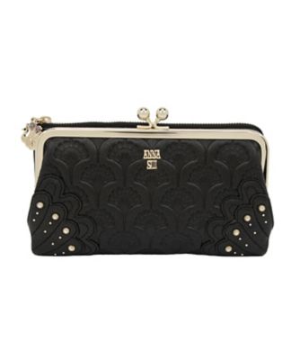 アナスイ　ＡＮＮＡ　ＳＵＩ　ピーコック　二つ折り口金長財布