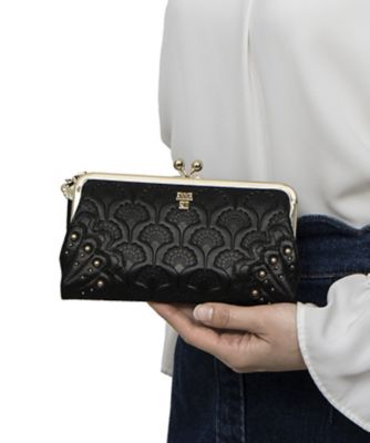 アナスイ　ＡＮＮＡ　ＳＵＩ　ピーコック　二つ折り口金長財布