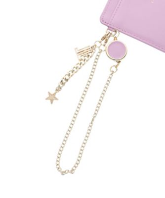 ランバン　オン　ブルー　ＬＡＮＶＩＮ　ｅｎ　Ｂｌｅｕ　ルナ　リール付きパスケース