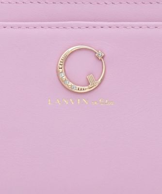 ランバン　オン　ブルー　ＬＡＮＶＩＮ　ｅｎ　Ｂｌｅｕ　ルナ　リール付きパスケース