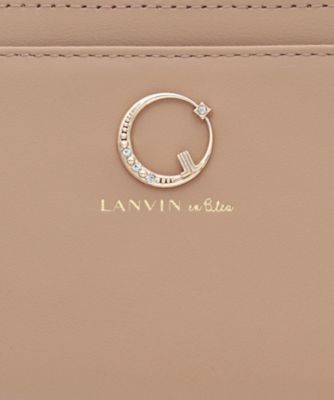 ランバン　オン　ブルー　ＬＡＮＶＩＮ　ｅｎ　Ｂｌｅｕ　ルナ　リール付きパスケース