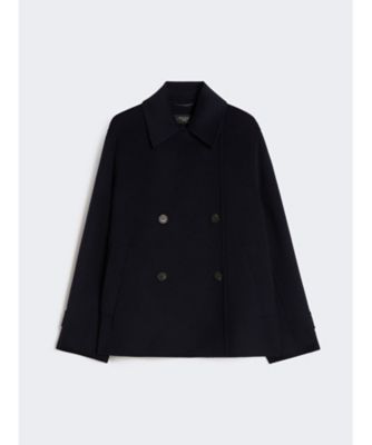 ファンティーノ ウール ブレンド ダブルブレスト ピーコート
