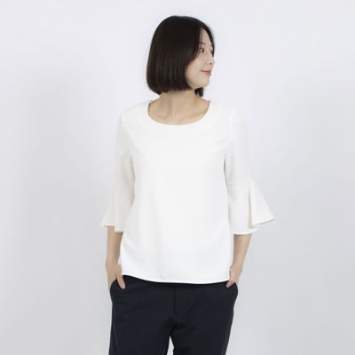 MADAM JOCONDE (Women)/マダム　ジョコンダ マダム　ジョコンダ　ＭＡＤＡＭ　ＪＯＣＯＮＤＥ　袖フリルブラウス