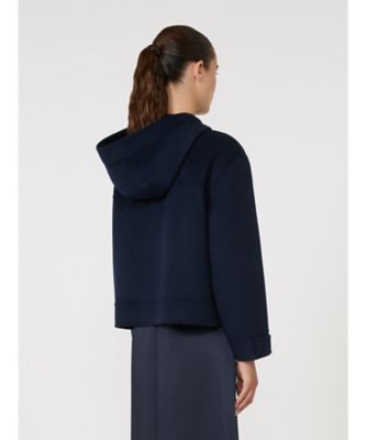 マックスマーラ　ショートコート　ジャケット　ウール　オーバーサイズ　ネイビー WEEKEND MAX MARA (ウィークエンド マックスマーラ ) ウール