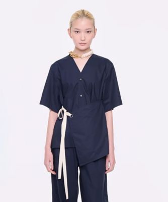 アシンメトリパネルシャツ