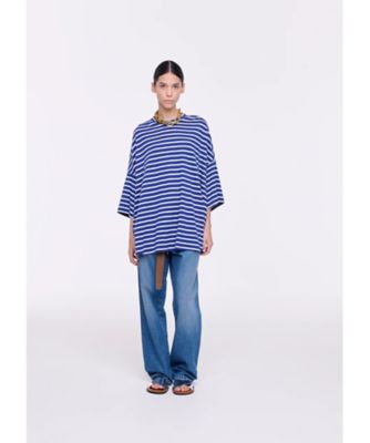 ワイドスリーブストライプＴシャツ　５１．ＴＨＣＪＧ０５ＪＳ０ＴＪ０２６