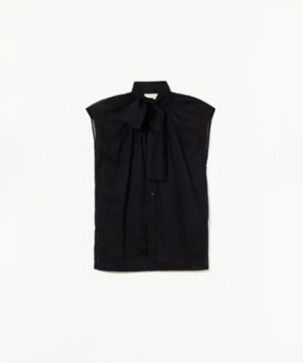 PLAN C (Women)/プランシー オーガンザスカーフ付きトップス