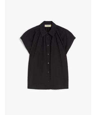Cotton poplin shirt, light blue | Weekend Max Mara