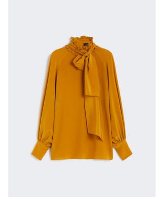 美品 MaxMara ウィークエンドマックスマーラ シルク100%シャツ 総柄 Weekend Max Mara(ウィークエンド マックスマーラ) ブラウス