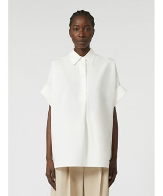 ★MAX MARA★アウトレット★コットンポプリンシャツドレス♪♪ ブラゾーネ] コットン ポプリン ドレス, desert | 