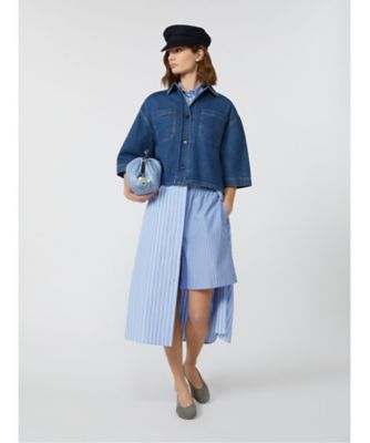 Weekend Max Mara (Women) /ウィークエンド マックスマーラ エンツァ　ピュア　コットン　デニム　クロップド　シャツ　５１１６０８５１０６