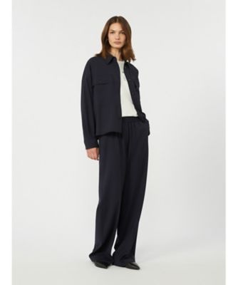 ＜Weekend Max Mara (Women) ＞マッロ　ピュア　ウール　クロス　パンツ　５１３１０７６１０６