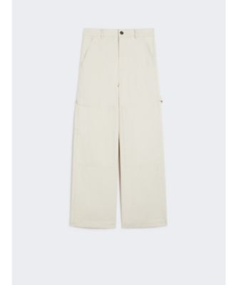 ＜Weekend Max Mara (Women) ＞カロンテ　コットン　ドリル　ワーク　ウェア　パンツ　５１３６０９５１０６