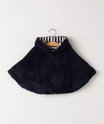 ベビー ボーダー リバーシブル ポンチョ 514ー06ー0058