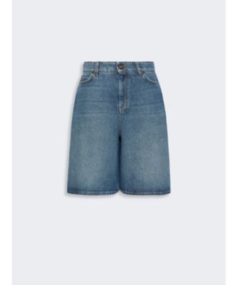 Patou コットンデニムバミューダパンツ ドンノラ コットン デニム バミューダ パンツ 5146026106