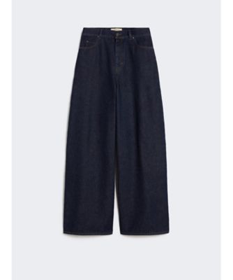 タベッラ コットン デニム ワイドレッグ ジーンズ